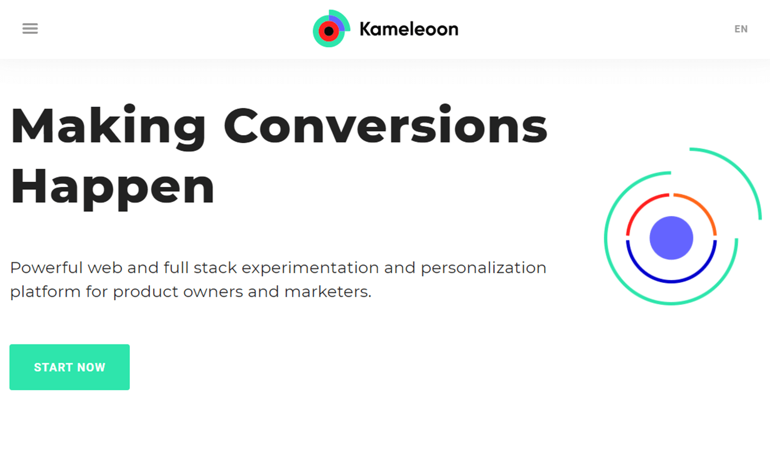 kameleoon example of ab testing tool