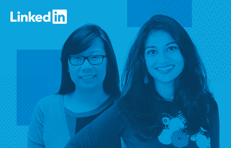 LinkedIn UX designer profiles - Sheba Najmi and Kristin Yuen