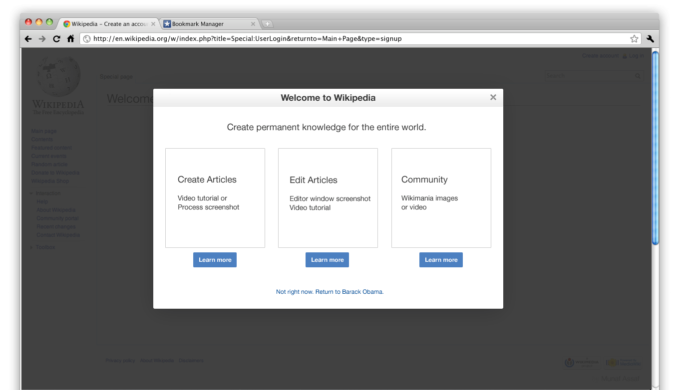 Mental models in UI-UX design - Wikipedia modal window with greyed-out background