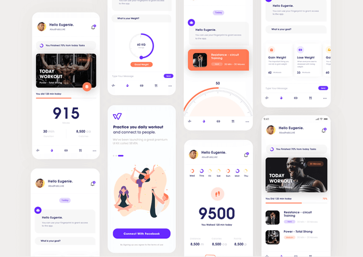 example of strong visuals in ux portfolio
