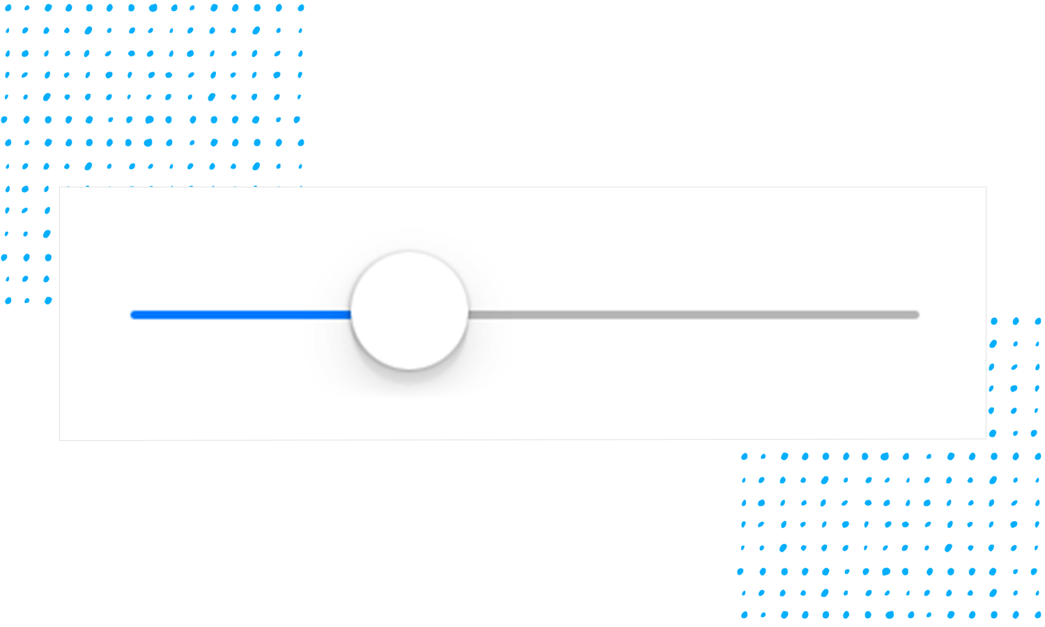 UI slider design - knob and thumb padding